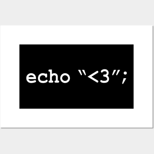 Echo Love PHP HTML Web Designer Developer Posters and Art